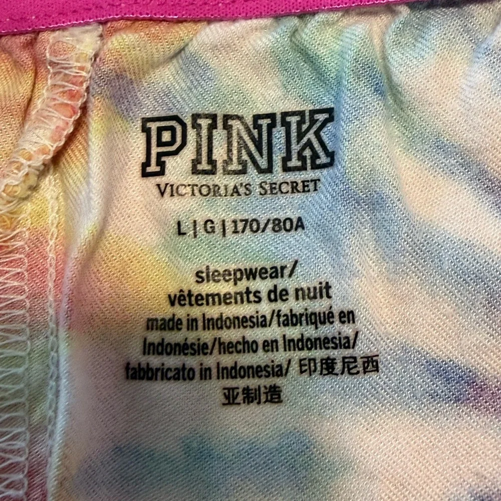 PINK Victoria's Secret short sleeve tee and boxer/pajama shorts - Picture 3 of 3
